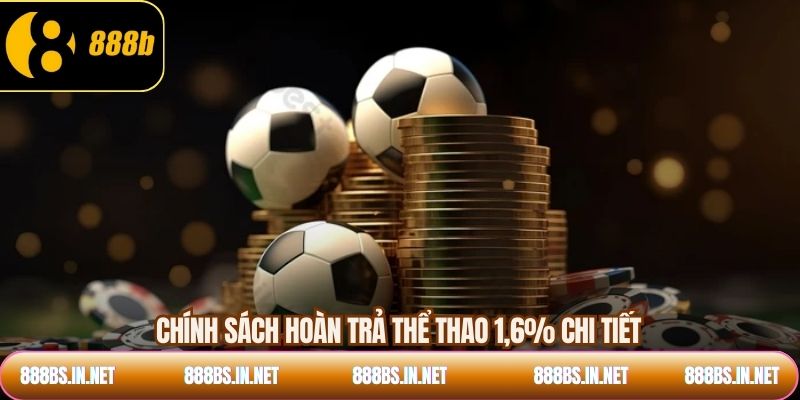 Chính sách hoàn trả thể thao 1,6% chi tiết
