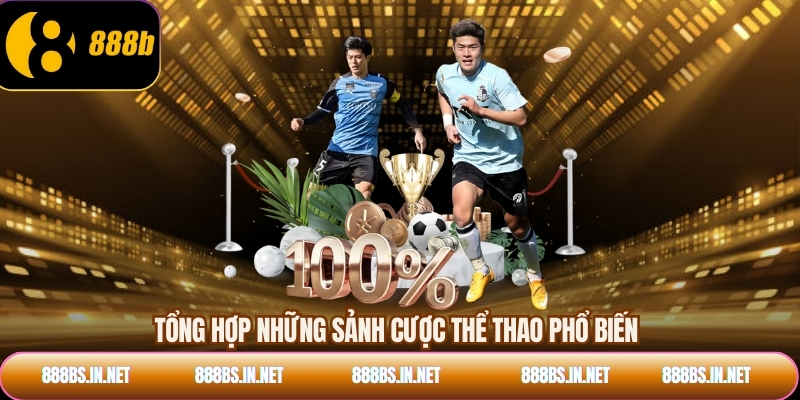 Tổng hợp những sảnh cược thể thao phổ biến